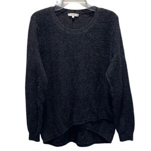 Madewell Charcoal Textured Crew Neck Sweater
